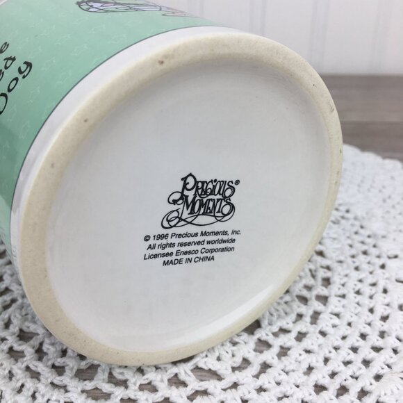 Precious Moments Ceramic Christmas Mug, Vintage 1996 Enesco - Picture 10 of 10